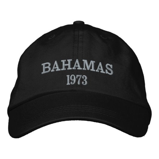 Brodée Casquette d'année de l'indépendance des Bahamas (Devant)