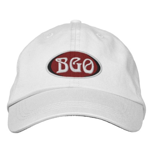 Brodée Casquette de balle réglable BGO (Devant)