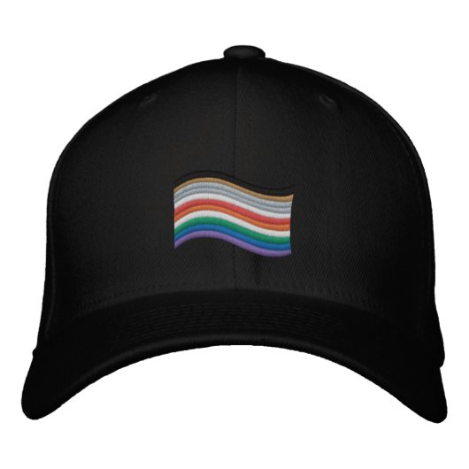 Brodée Casquette de base-ball brodé avec drapeau de la fi (Devant)