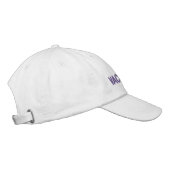 Brodée Casquette de base-ball vacciné, blanc pourpre (Droite)