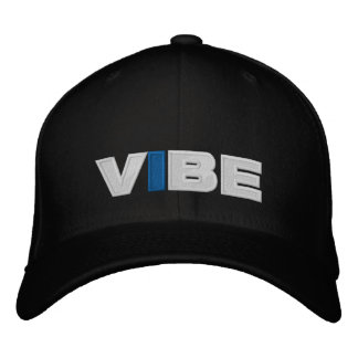 Brodée CASQUETTE de base-ball VIBE (noir)