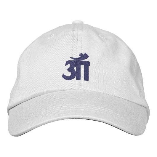 BRODÉE CASQUETTE DE BASEBALL AMÉNAGÉ OM (Devant)