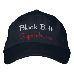 Brodée Casquette de baseball Black Belt Superhero