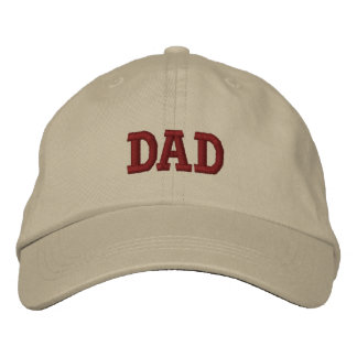 Brodée Casquette de baseball brodé beige Brown papa