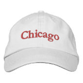 Brodée Casquette de baseball brodé de Chicago (Devant)