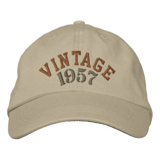 Brodée Casquette de baseball brodé de l'année vintage