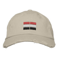 Casquette de baseball brodé du drapeau égyptien
