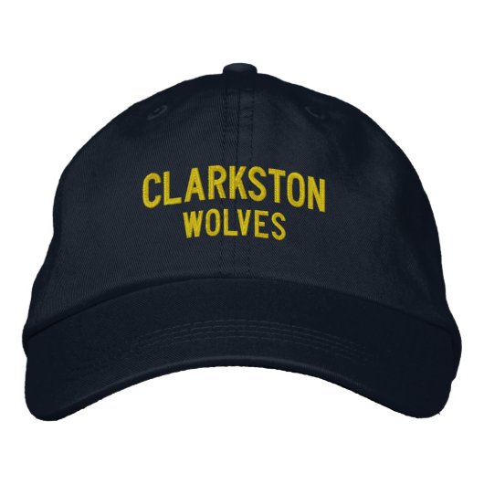 Brodée Casquette de baseball brodé du lycée de Clarkston (Devant)