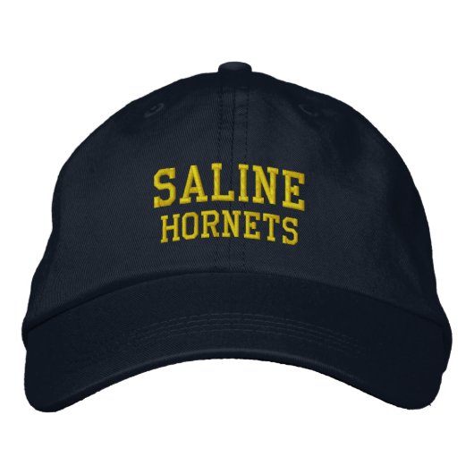 Brodée Casquette de baseball brodé du lycée de Saline (Devant)