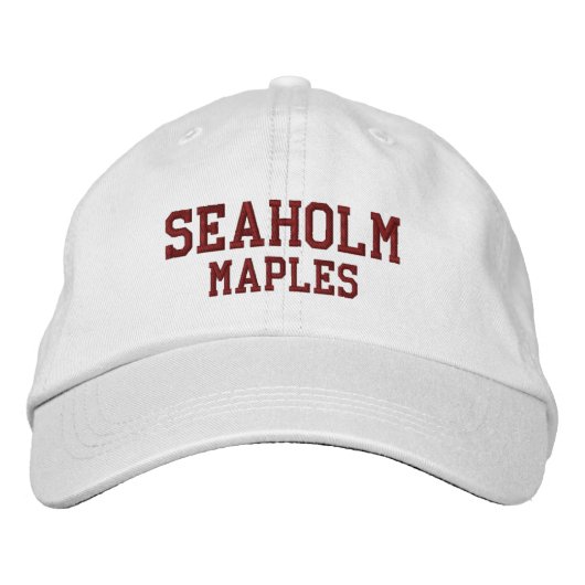 Brodée Casquette de baseball brodé du lycée de Seaholm (Devant)
