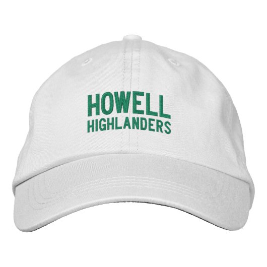 Brodée Casquette de baseball brodé du lycée Howell (Devant)