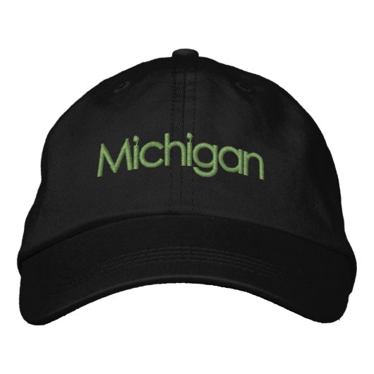 Brodée Casquette de baseball brodé du Michigan (Devant)
