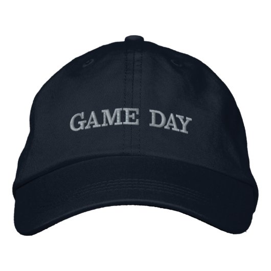 Brodée Casquette de Baseball Brodé « Game Day » (Devant)