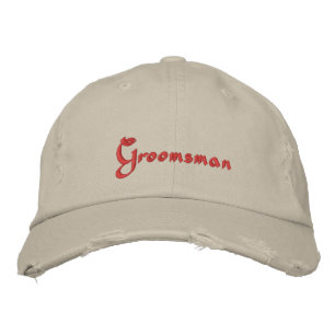 Brodée Casquette de baseball brodé Groomsman