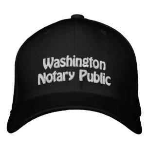 Brodée Casquette de baseball brodé par un notaire de Wash
