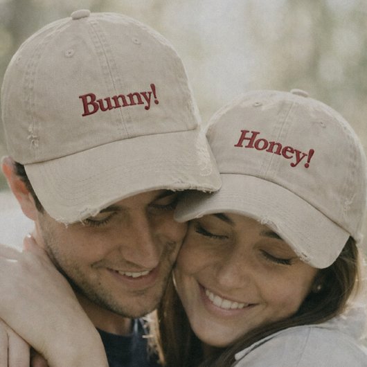 Brodée Casquette de Baseball Brodé pour Couple