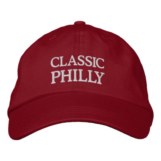 BRODÉE CASQUETTE DE BASEBALL CLASSIQUE PHILLY EMBROIDEE (Devant)