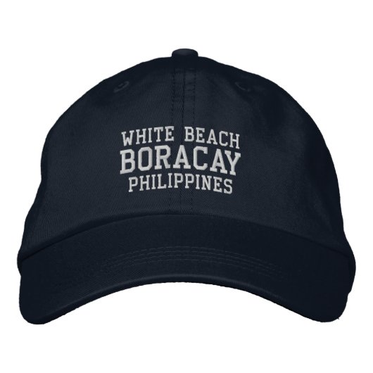 Brodée Casquette de baseball de Boracay Philippines (Devant)