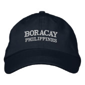 Brodée Casquette de baseball de Boracay Philippines (Devant)