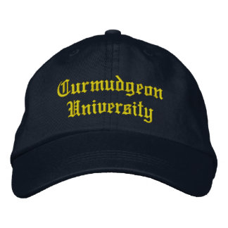 Brodée Casquette de baseball de l'université Curmudgeon