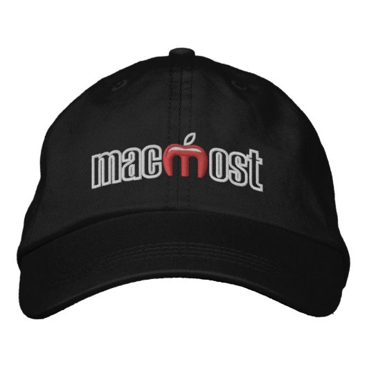 Brodée Casquette de baseball de MacMost (Devant)