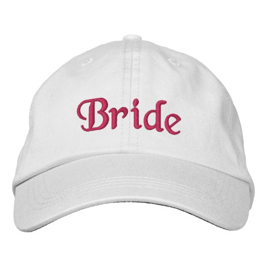 Brodée Casquette de baseball de mariée (Devant)