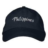 Brodée Casquette de baseball des Philippines (Devant)