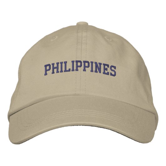 Brodée Casquette de baseball des Philippines (Devant)