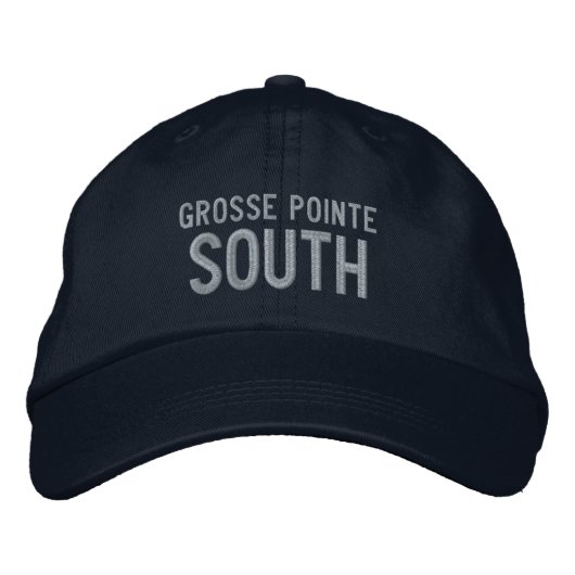 Brodée Casquette de baseball du lycée Grosse Pointe Sud (Devant)