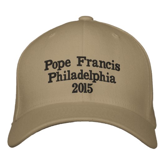 Brodée Casquette de baseball du pape François (Devant)