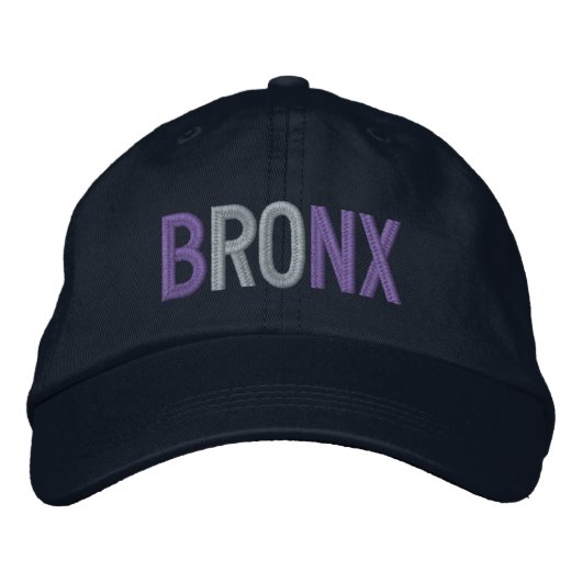 BRODÉE CASQUETTE DE BASEBALL EMBROIDÉE BRONX (Devant)