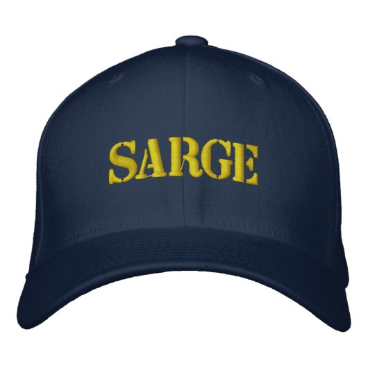 BRODÉE CASQUETTE DE BASEBALL EMBROIDÉE SARGE (Devant)