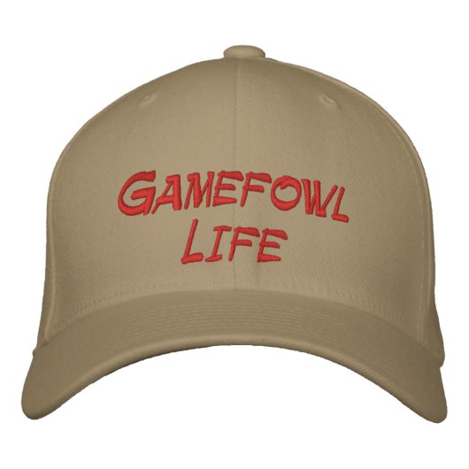 Brodée Casquette de baseball Gamefowl Life (Devant)