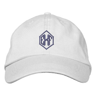 Brodée Casquette de baseball initial de trois mois