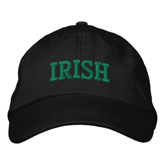 BRODÉE CASQUETTE DE BASEBALL IRLANDAIS EMBROIDÉE (Devant)