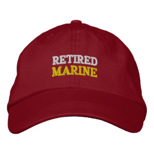 BRODÉE CASQUETTE DE BASEBALL MARIN RETRAITÉ