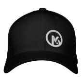 Brodée Casquette de baseball noir Mb (Devant)