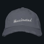 Brodée Casquette de baseball Retro Brodé<br><div class="desc">Faites savoir aux gens que vous êtes un joueur d'équipe avec ce casquette de baseball désespéré. Ne vous souciez pas de faire de la publicité sur votre statut vaccinal, mais avez-vous autre chose à dire ? Cette haine est mise en place dans un style modèle pour que vous puissiez avoir...</div>
