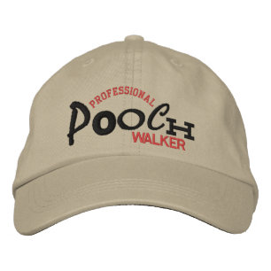 Brodée Casquette de broderie POOCH Walker professionnel