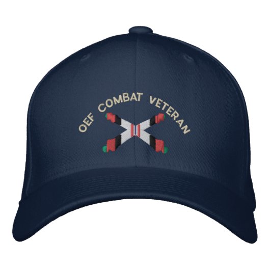 Brodée Casquette de canon de l'artillerie vétéran de comb (Devant)