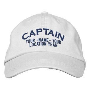 Brodée Casquette de capitaine personnalisé