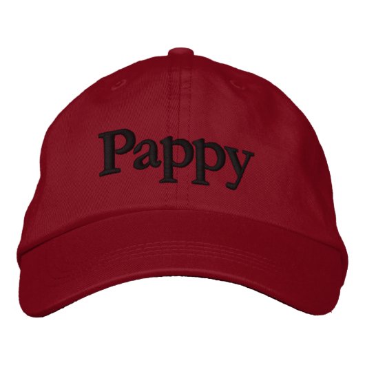 Brodée Casquette de Casquette de baseball brodé Pappy (Devant)