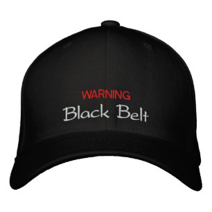 Brodée Casquette de ceinture noire
