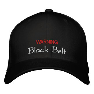 Brodée Casquette de ceinture noire