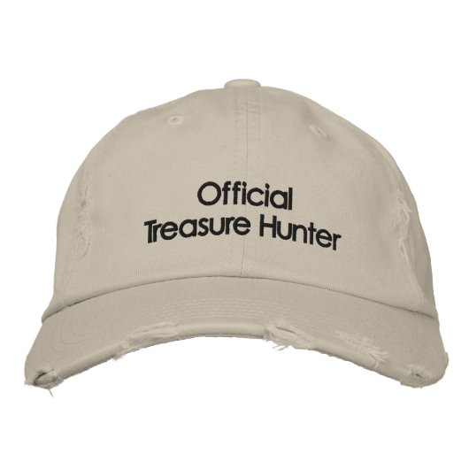 Brodée Casquette de détection des métaux brodés (Devant)