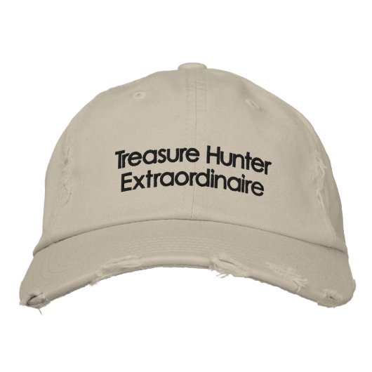 Brodée Casquette de détection des métaux brodés (Devant)