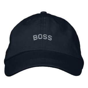Brodée Casquette de direction avec texte personnalisé imp