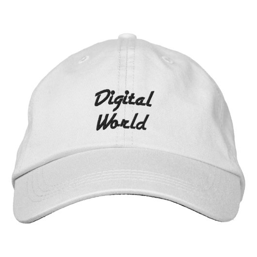 Brodée Casquette de haute qualité pour le monde numérique (Devant)