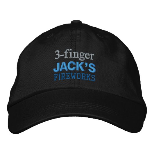 Brodée casquette DE JACK 3 DOIGTS (Devant)