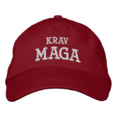 Brodée Casquette de Krav Maga (Devant)